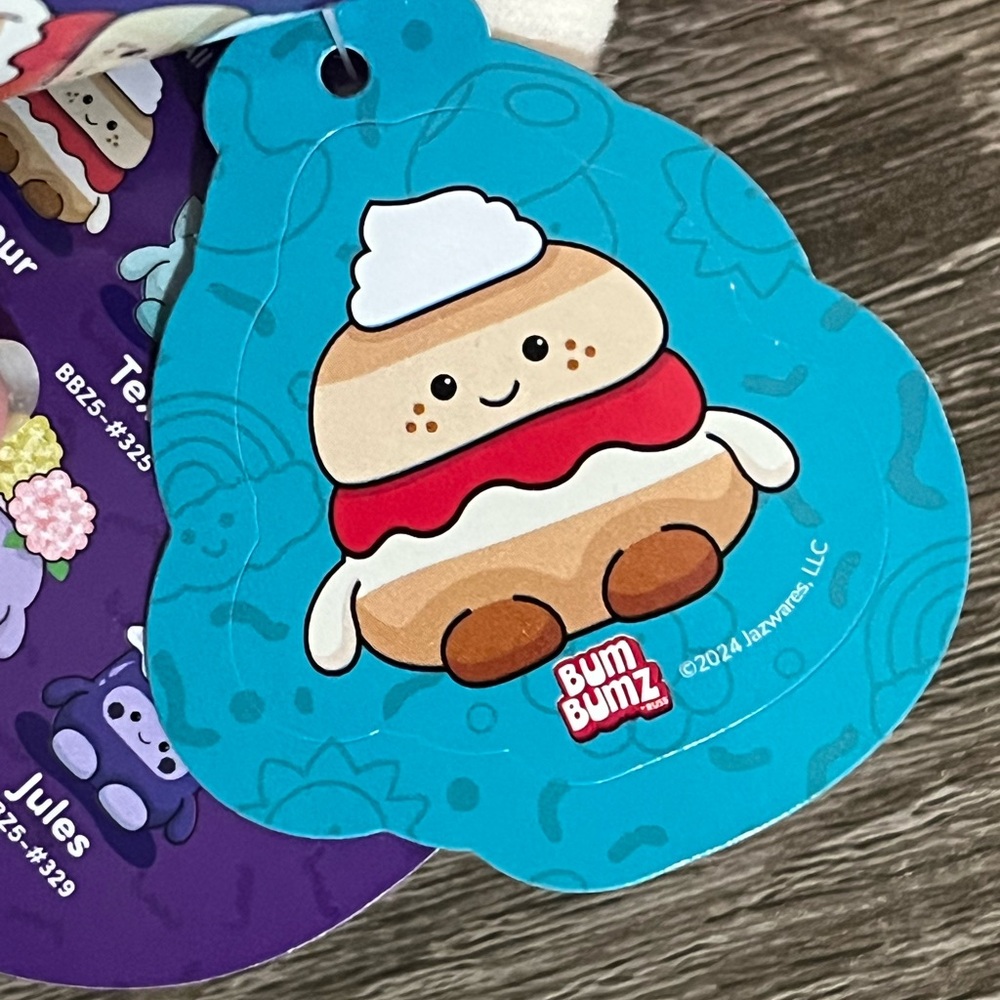 Bum Bumz By Russ Tea Time Bumz 5” Seymour The British Scone Plush - Picture 9 of 13